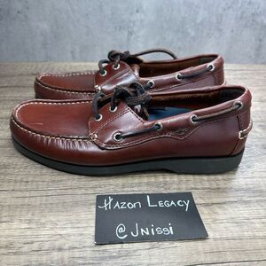 Dockers~Men's~Castaway Brown Leather Boat Loafers(090-1449)~Size 8M